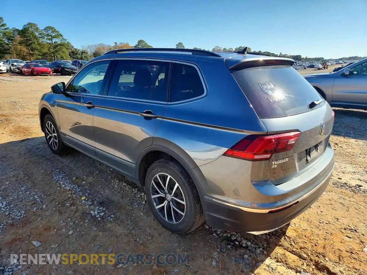 2 fotografías del automóvil dañado 3VV2B7AX4MM128091 VOLKSWAGEN TIGUAN 2021
