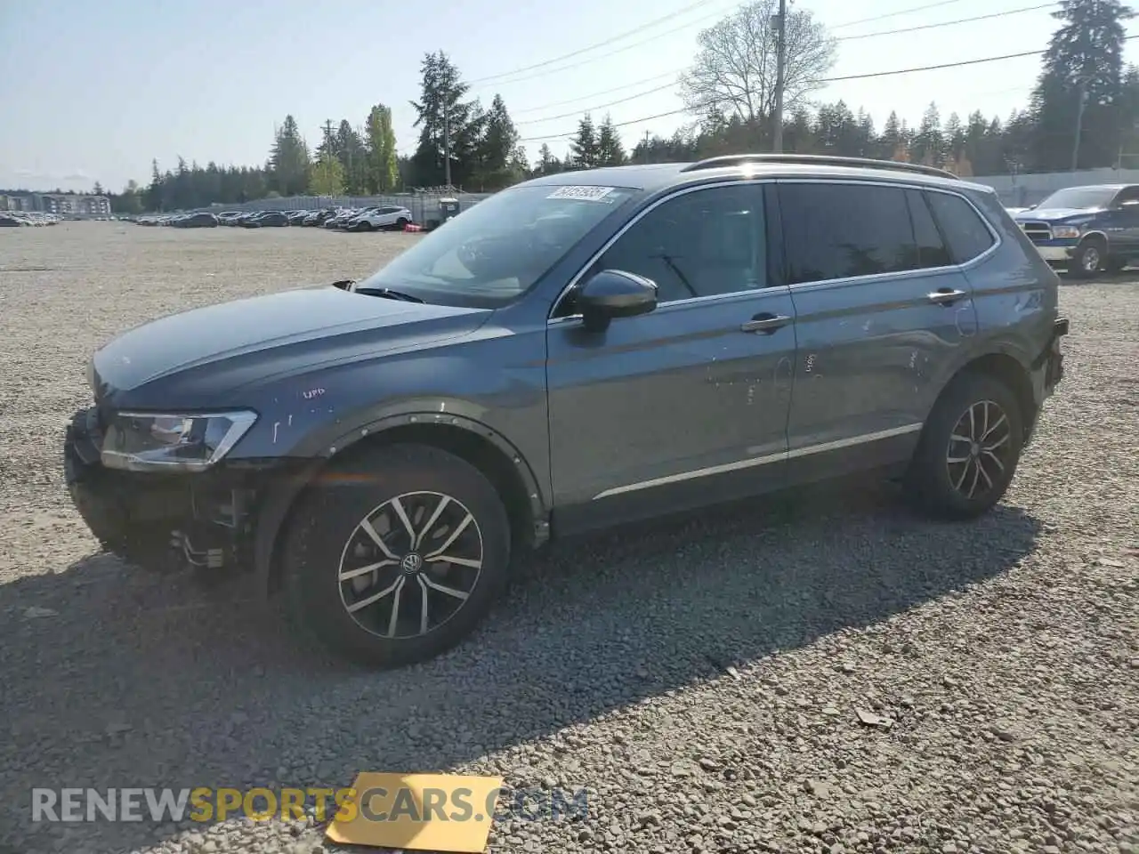 1 Photograph of a damaged car 3VV2B7AX8MM007743 VOLKSWAGEN TIGUAN 2021
