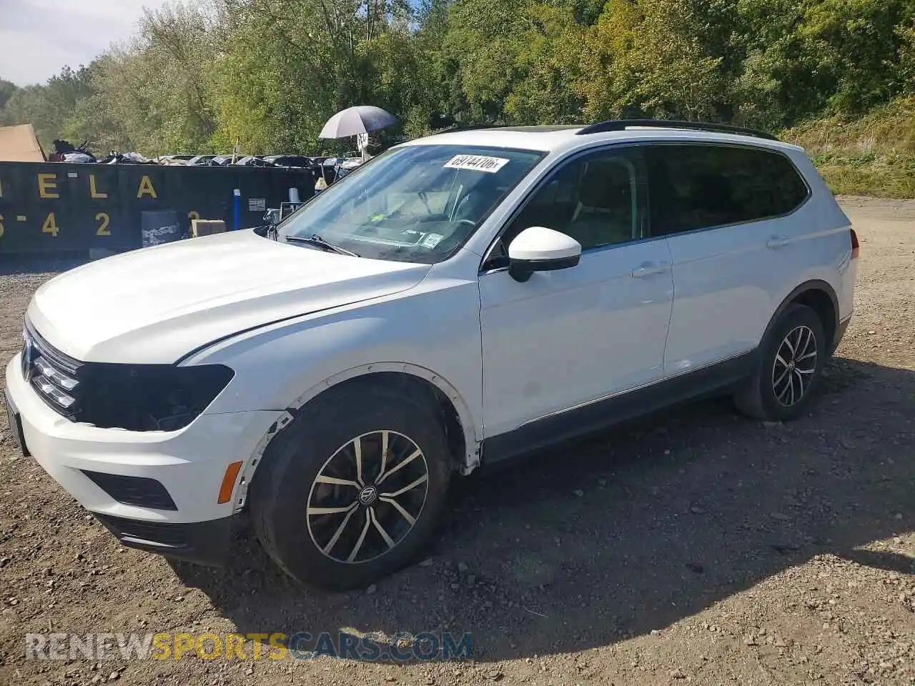 1 Photograph of a damaged car 3VV2B7AX9MM004382 VOLKSWAGEN TIGUAN 2021