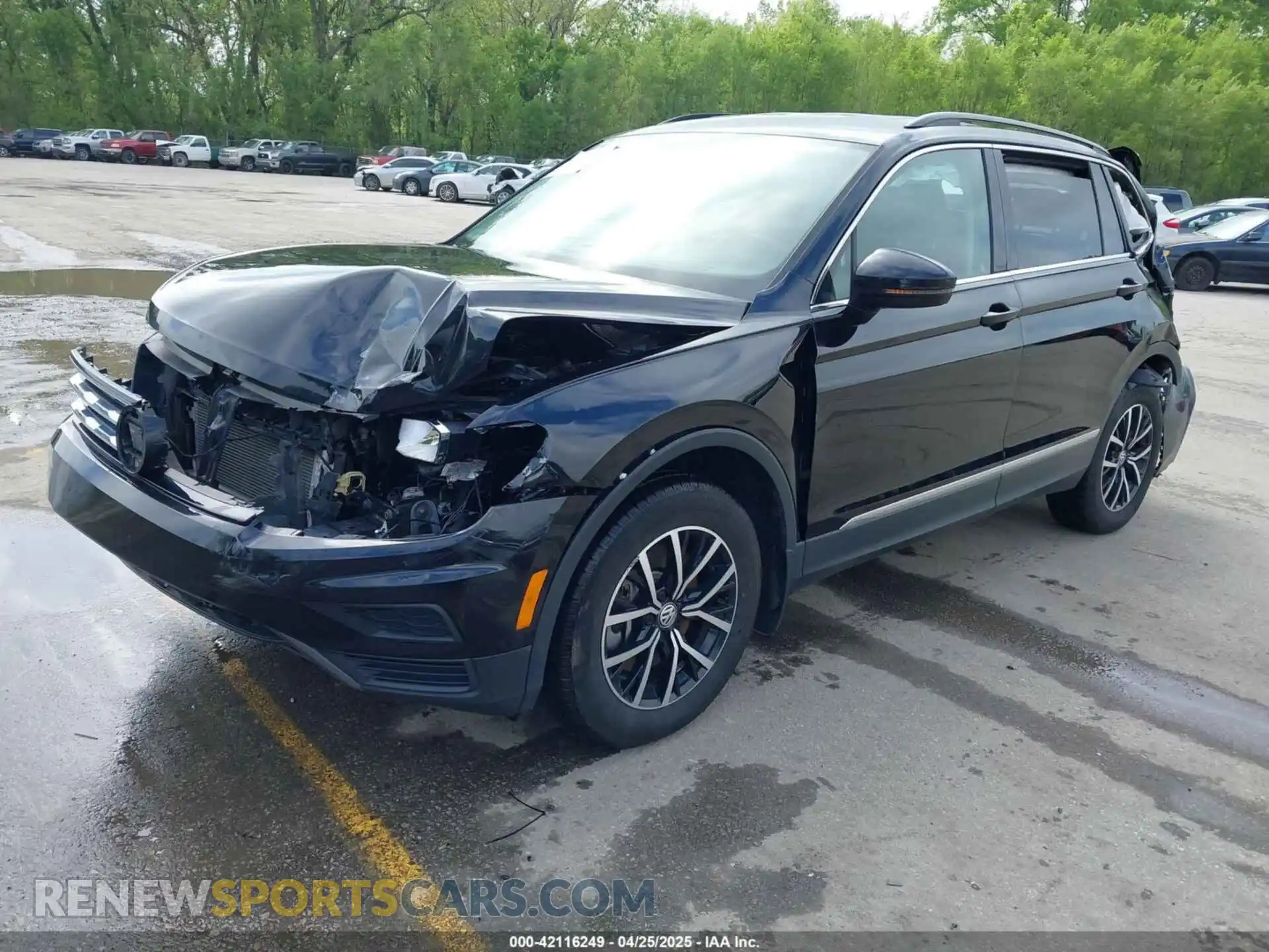 2 Photograph of a damaged car 3VV2B7AX9MM045580 VOLKSWAGEN TIGUAN 2021