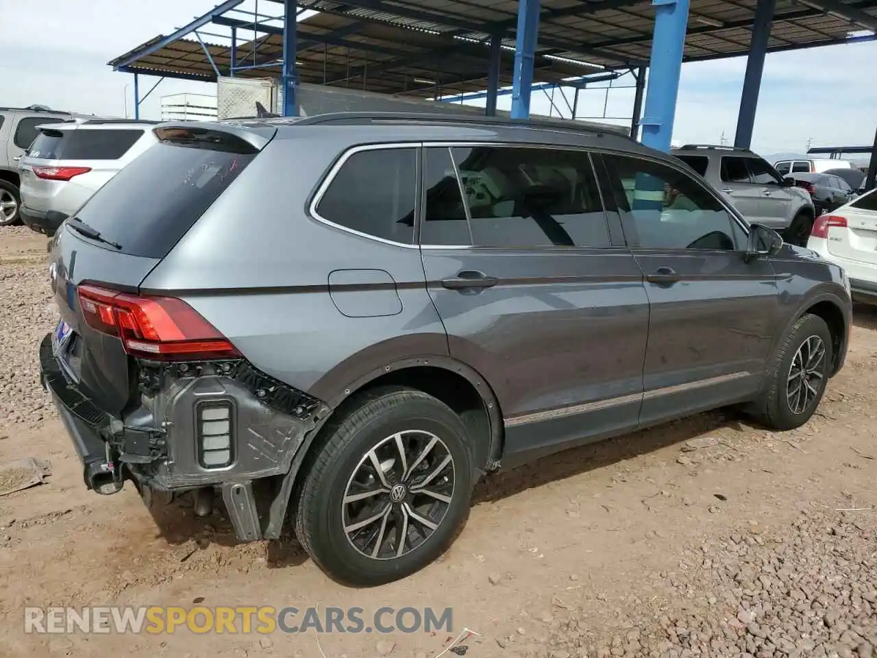 3 Photograph of a damaged car 3VV3B7AX0MM128450 VOLKSWAGEN TIGUAN 2021