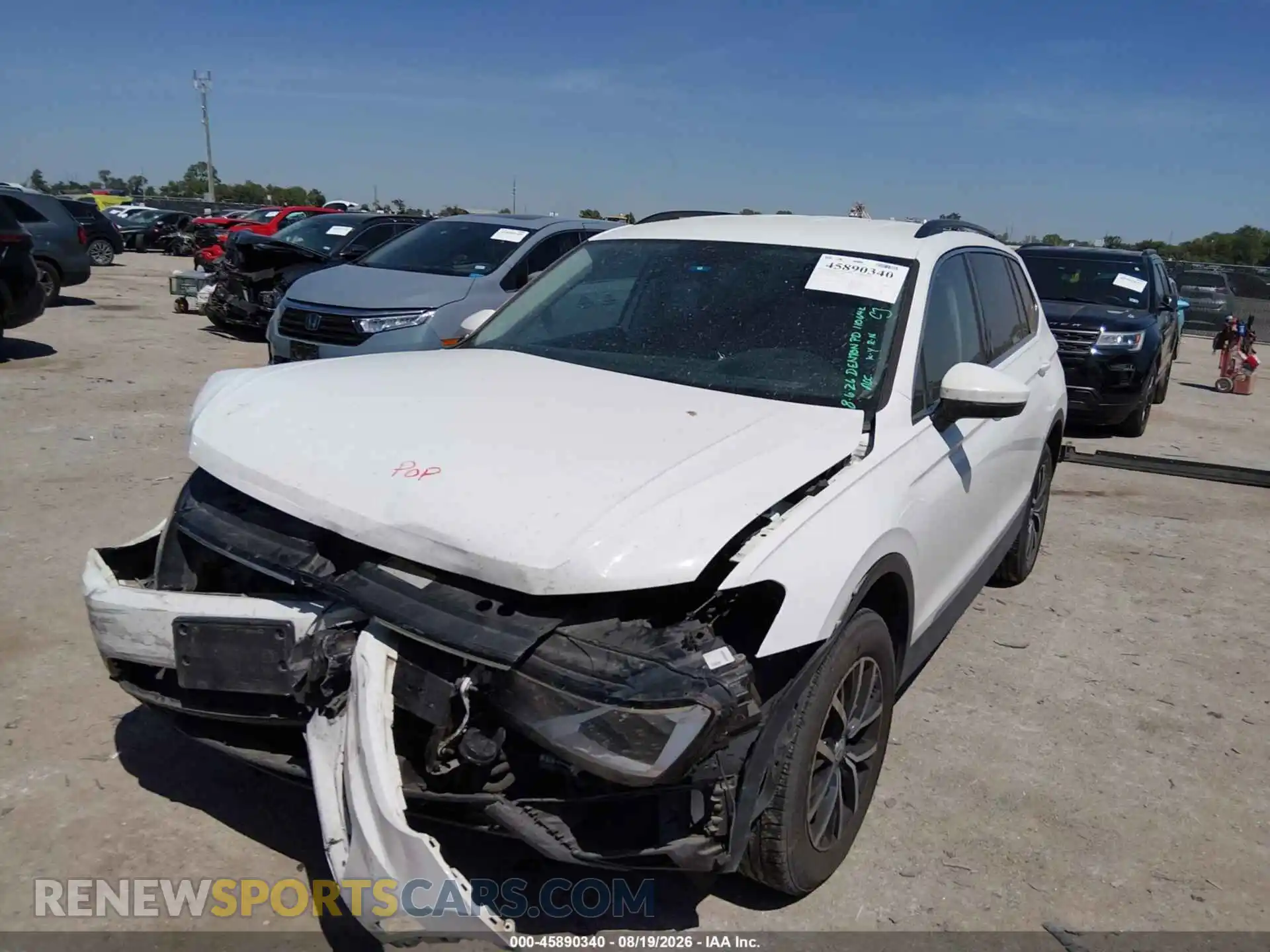 2 Photograph of a damaged car 3VV3B7AX7MM066061 VOLKSWAGEN TIGUAN 2021