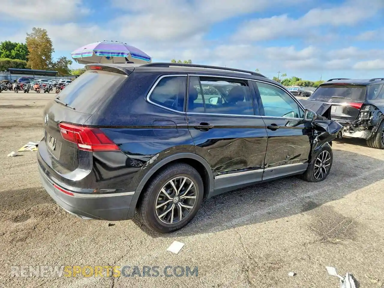 3 fotografías del automóvil dañado 3VV3B7AX9MM013622 VOLKSWAGEN TIGUAN 2021
