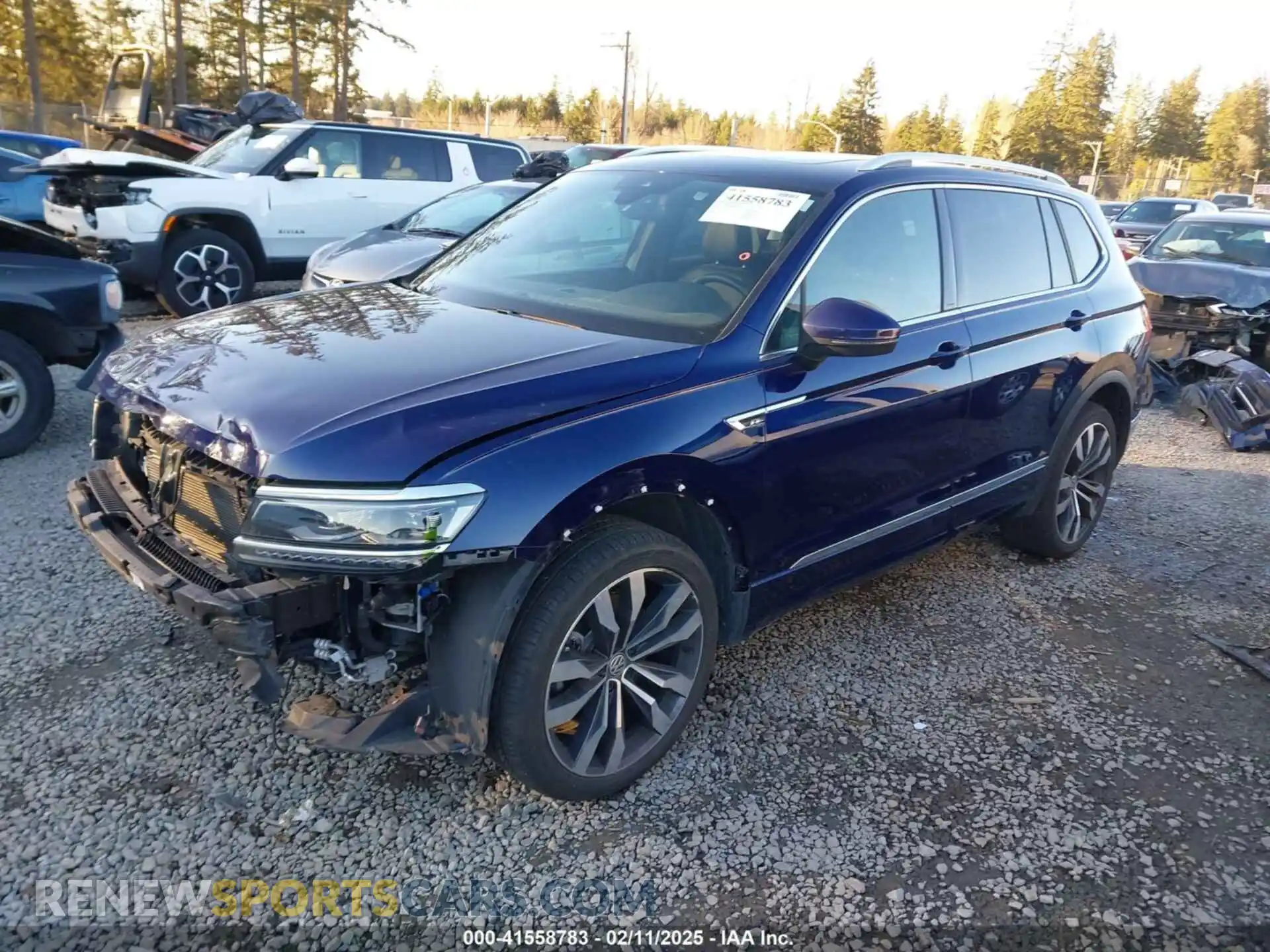 2 Photograph of a damaged car 3VV4B7AX4MM035449 VOLKSWAGEN TIGUAN 2021