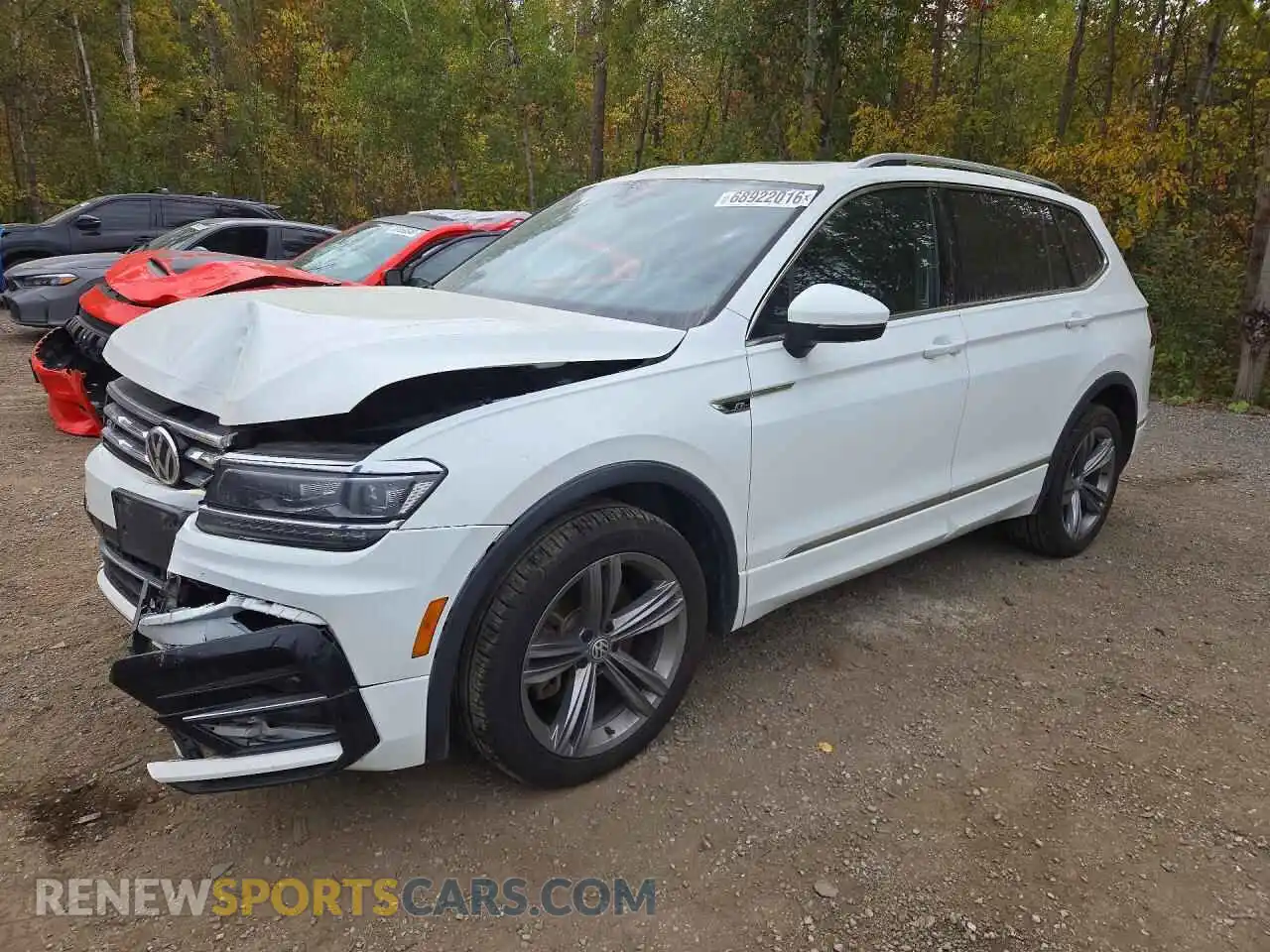 1 Photograph of a damaged car 3VV4B7AX8MM108502 VOLKSWAGEN TIGUAN 2021