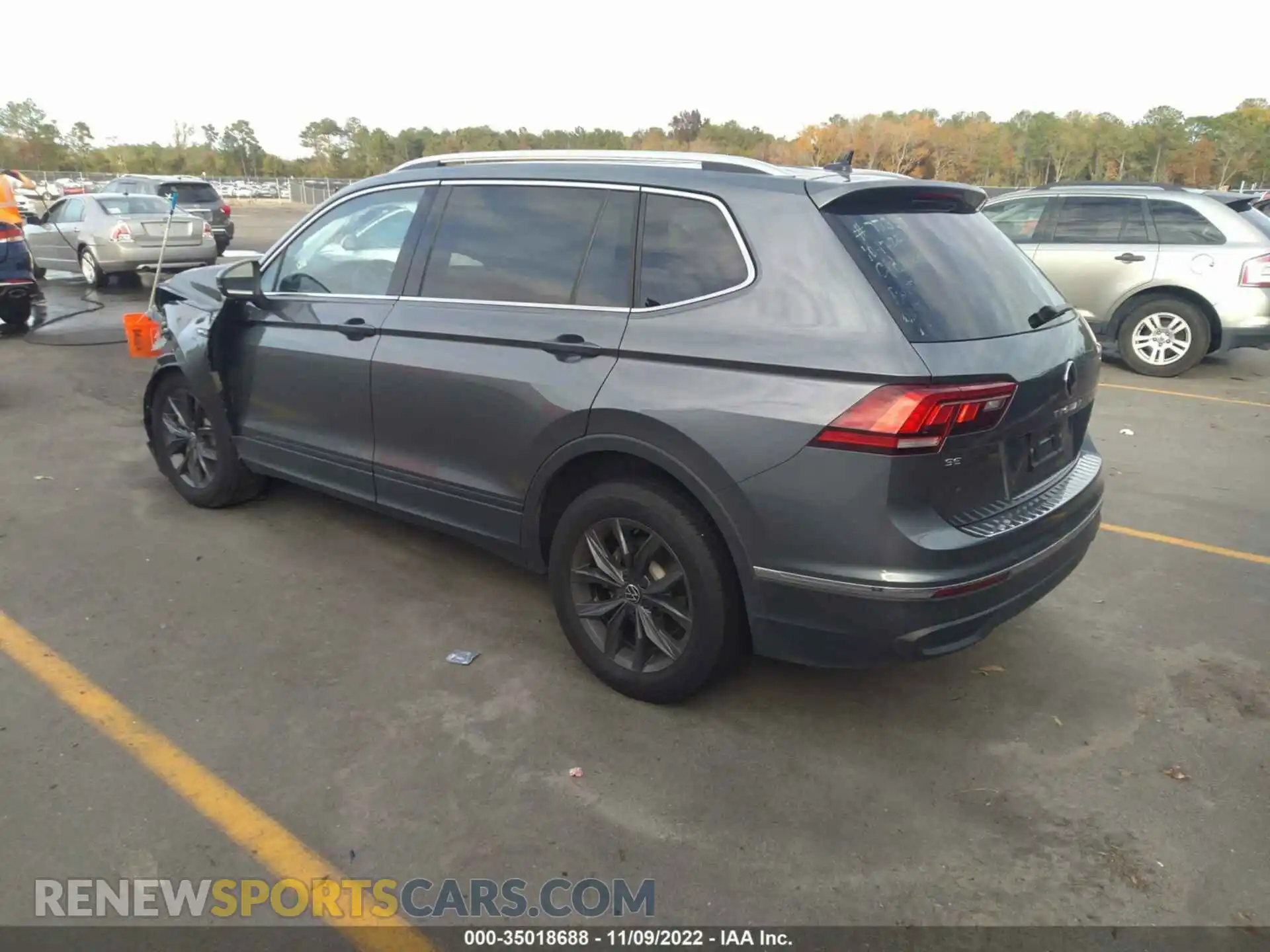 3 fotografías del automóvil dañado 3VV2B7AX9NM035603 VOLKSWAGEN TIGUAN 2022