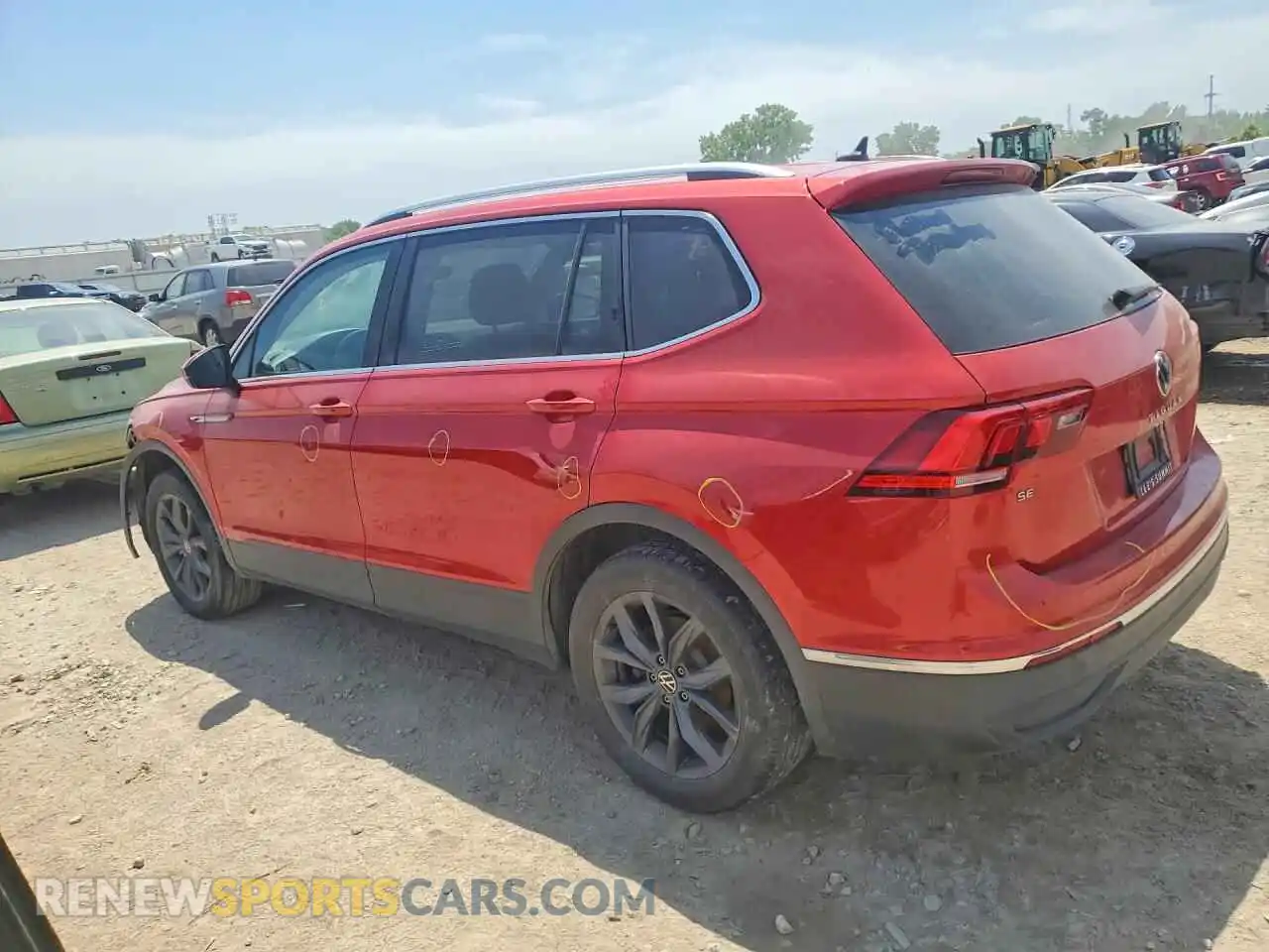2 Photograph of a damaged car 3VVNB7AX2PM129791 VOLKSWAGEN TIGUAN 2023