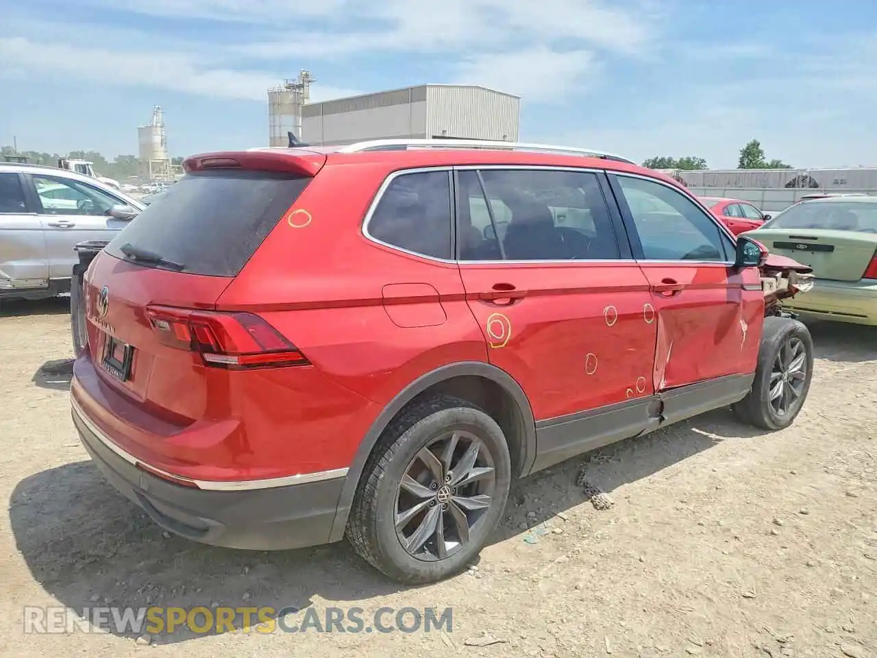 3 Photograph of a damaged car 3VVNB7AX2PM129791 VOLKSWAGEN TIGUAN 2023