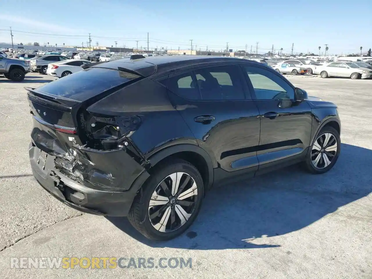 3 Photograph of a damaged car YV4ED3GL3P2030651 VOLVO C40 RECHAR 2023