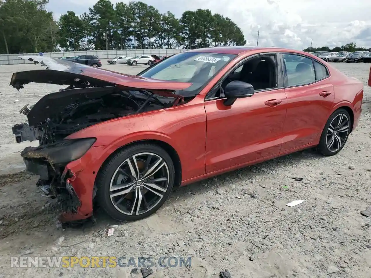 1 Photograph of a damaged car 7JR102FM9KG000519 VOLVO S60 2019