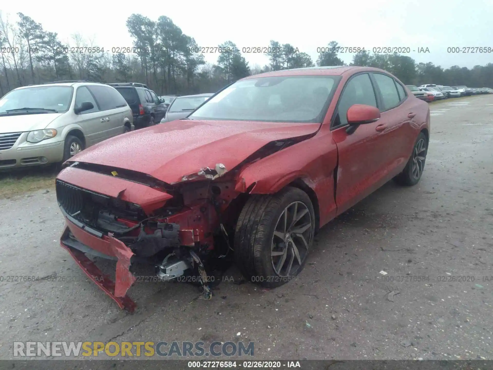 2 Photograph of a damaged car 7JRA22TK3KG005809 VOLVO S60 2019