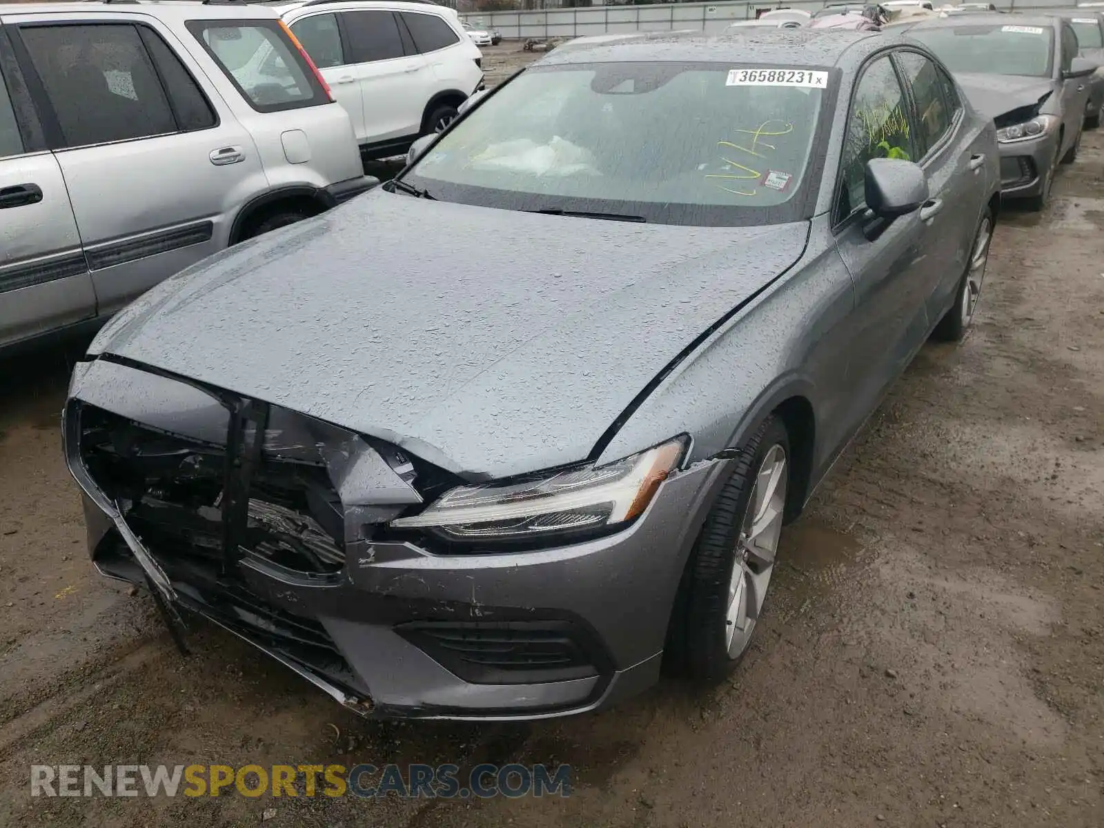 2 Photograph of a damaged car 7JRA22TK9KG001036 VOLVO S60 2019