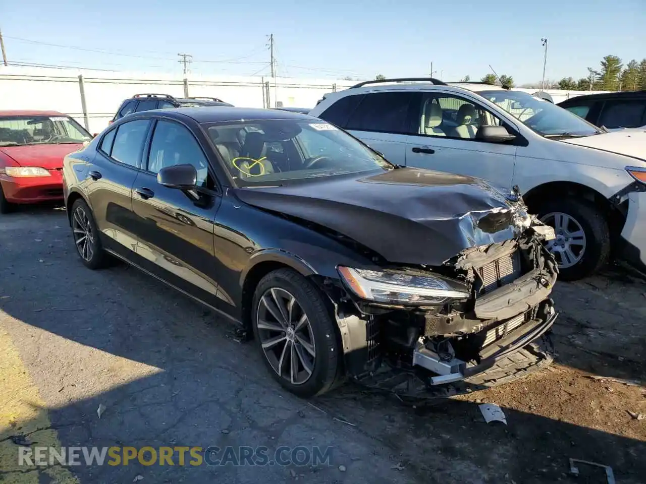 1 Photograph of a damaged car 7JR102FK3MG095855 VOLVO S60 2021