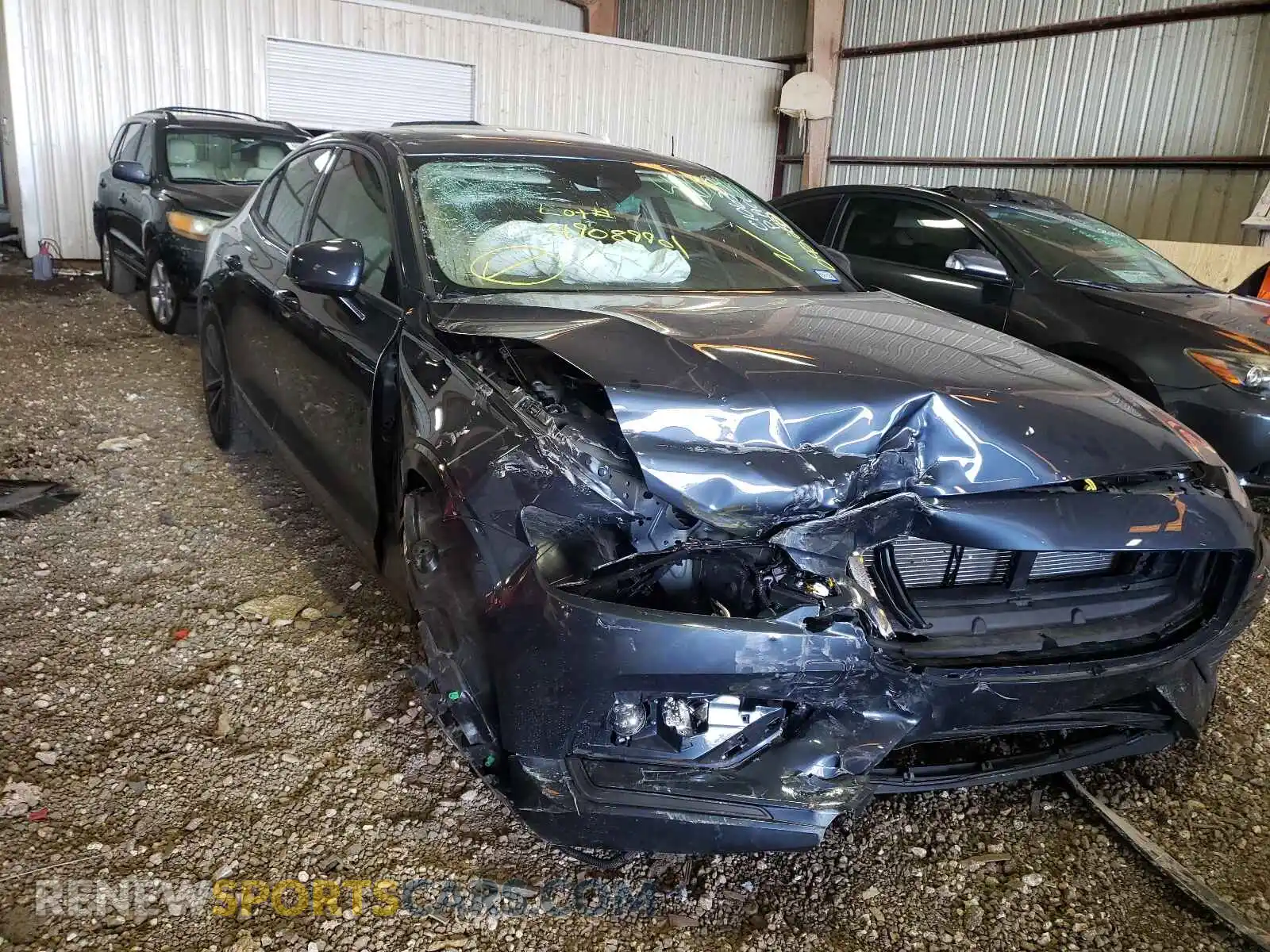1 Photograph of a damaged car 7JR102FK5MG092259 VOLVO S60 2021