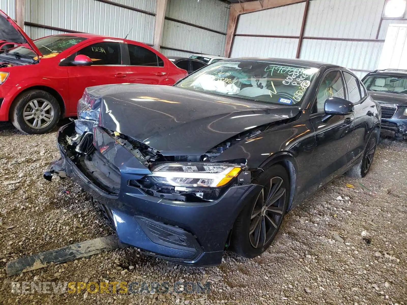 2 Photograph of a damaged car 7JR102FK5MG092259 VOLVO S60 2021