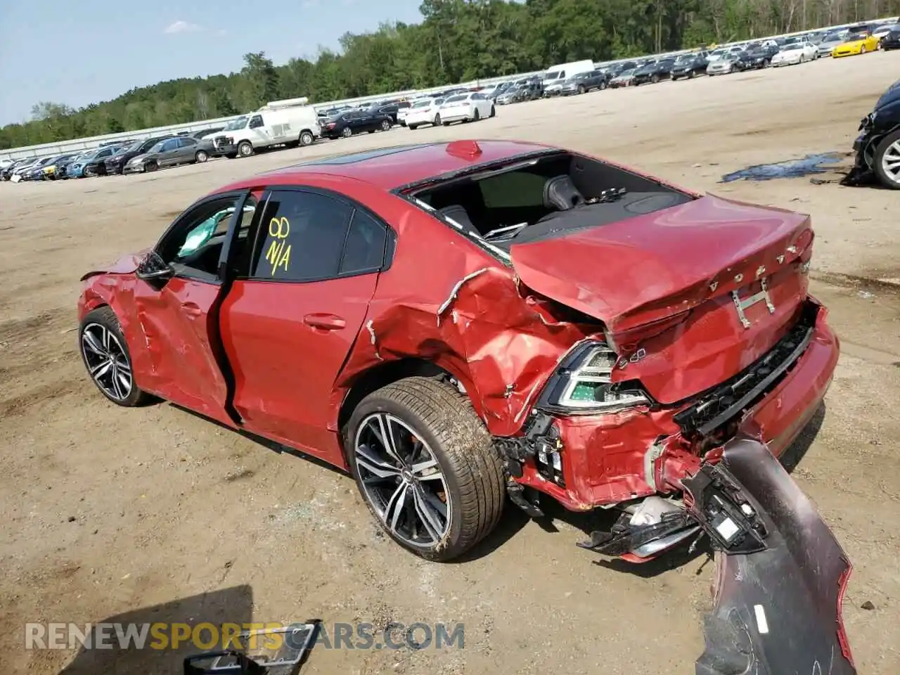 3 Photograph of a damaged car 7JR102TMXMG126704 VOLVO S60 2021