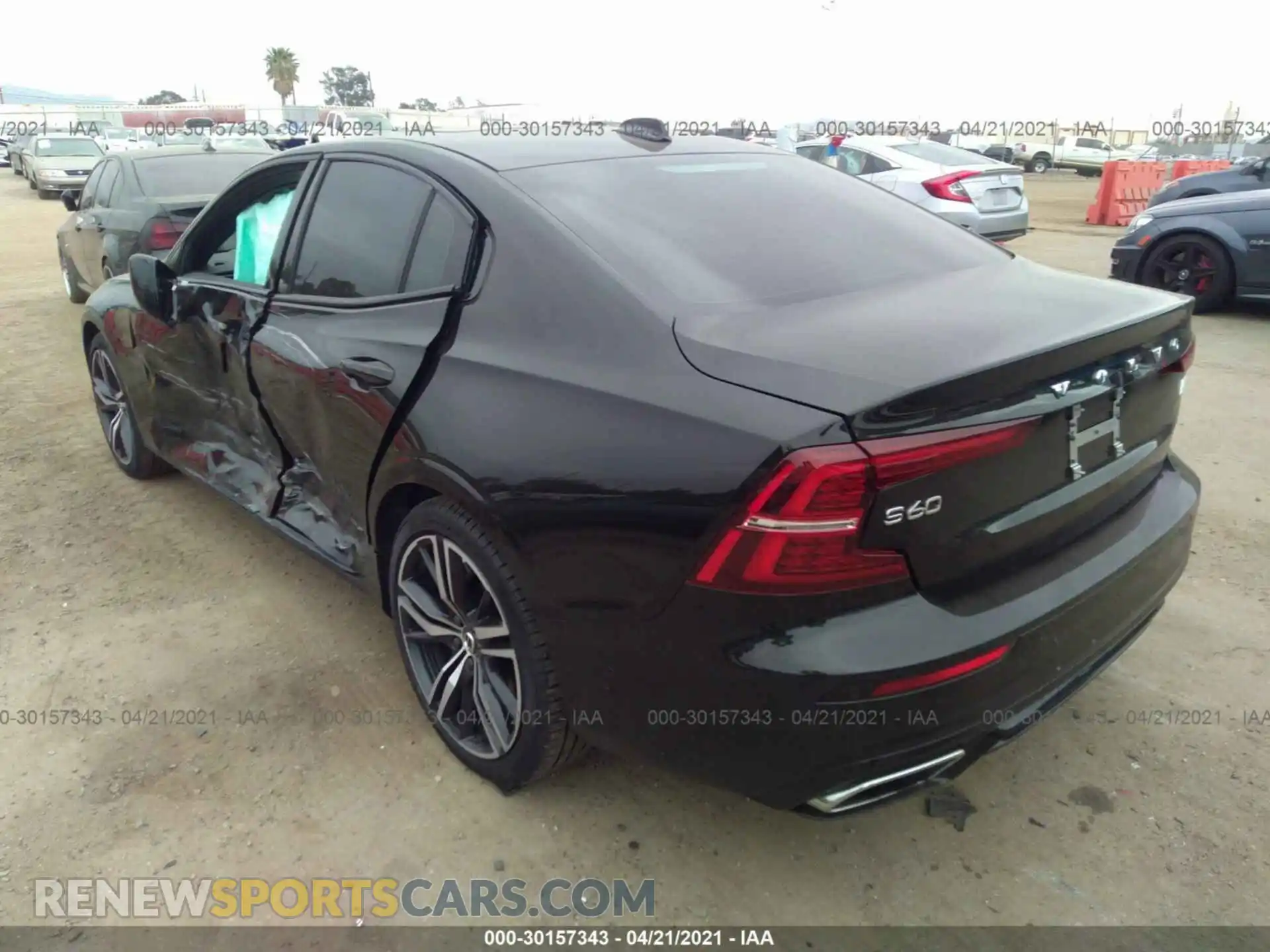 3 Photograph of a damaged car 7JRBR0FM5MG113403 VOLVO S60 2021