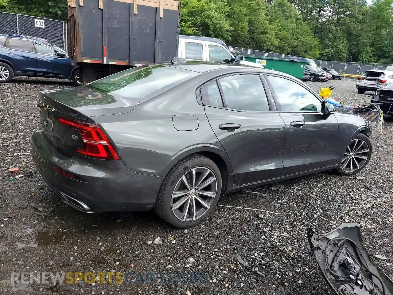 3 fotografías del automóvil dañado 7JRL12FZXNG161659 VOLVO S60 2022