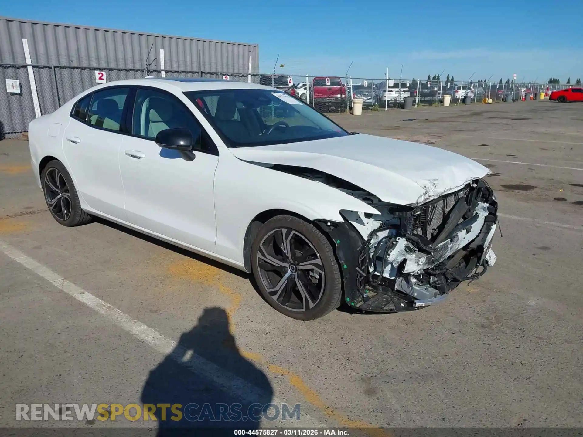 1 Photograph of a damaged car 7JRL12TM6RG303097 VOLVO S60 2024