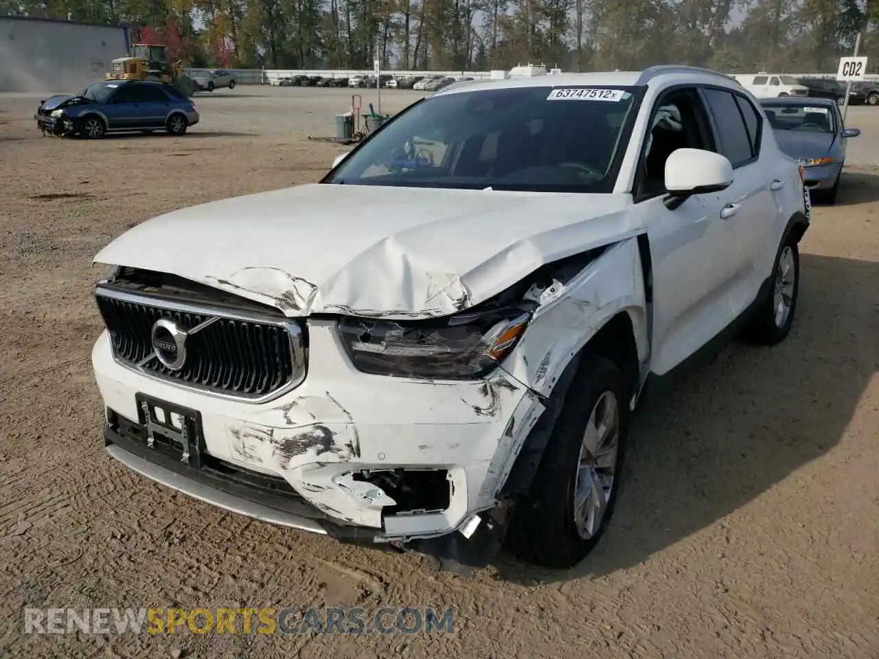 2 Photograph of a damaged car YV4AC2HK1L2199059 VOLVO XC40 2020