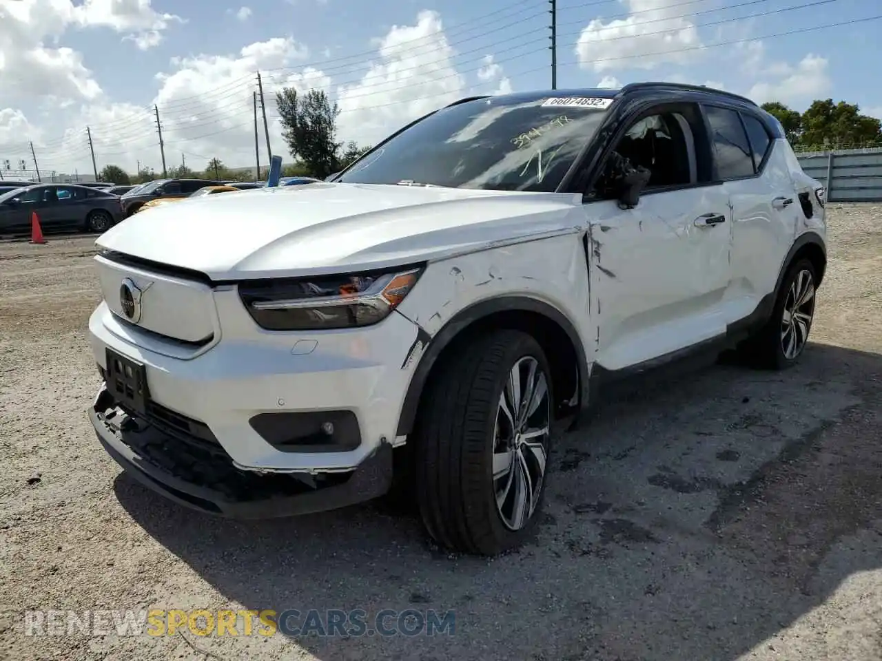 2 Photograph of a damaged car YV4ED3UR8M2528901 VOLVO XC40 2021