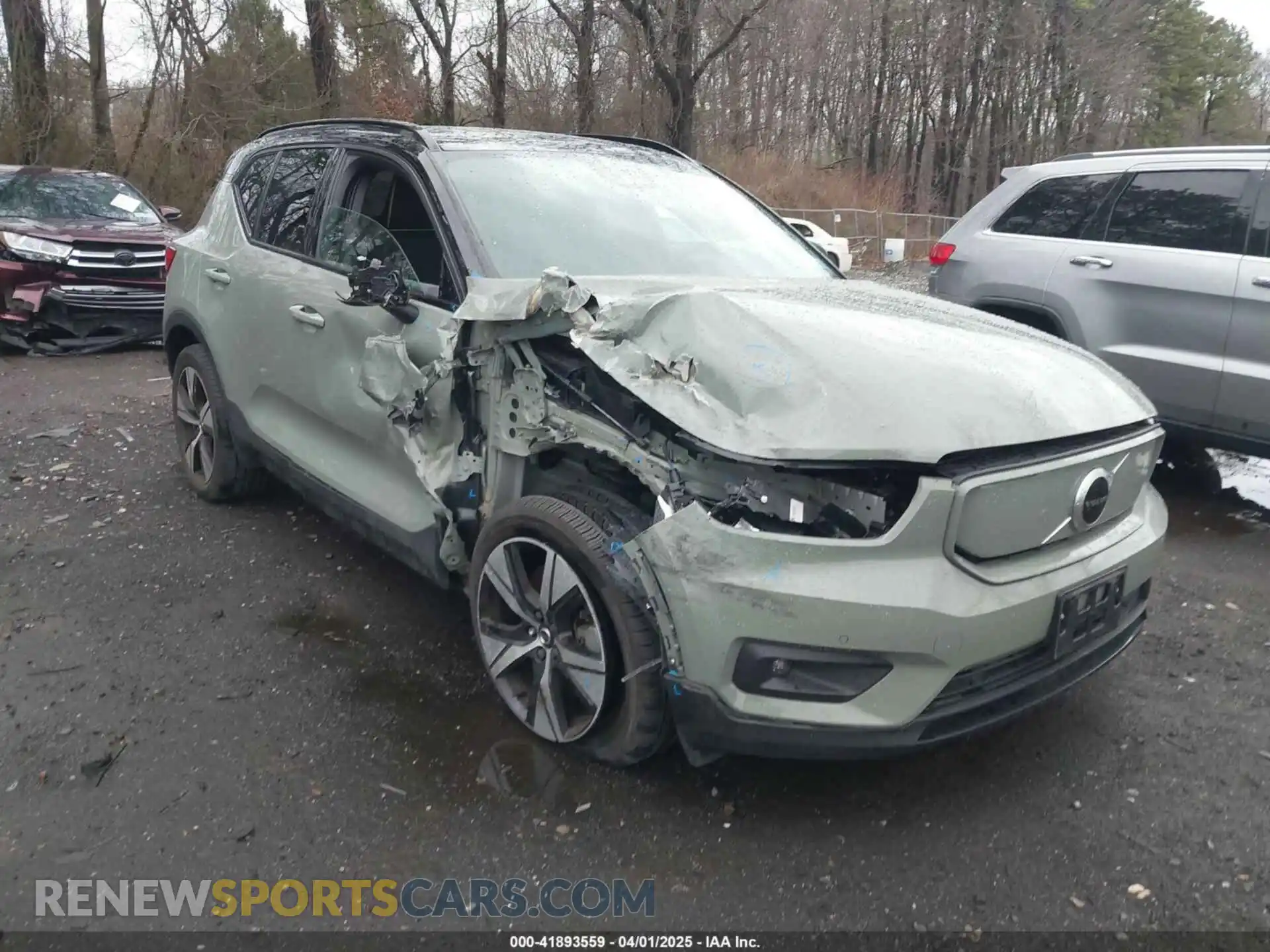 1 fotografías del automóvil dañado YV4ED3UR4M2525316 VOLVO XC40 RECHARGE PURE ELECTRIC 2021
