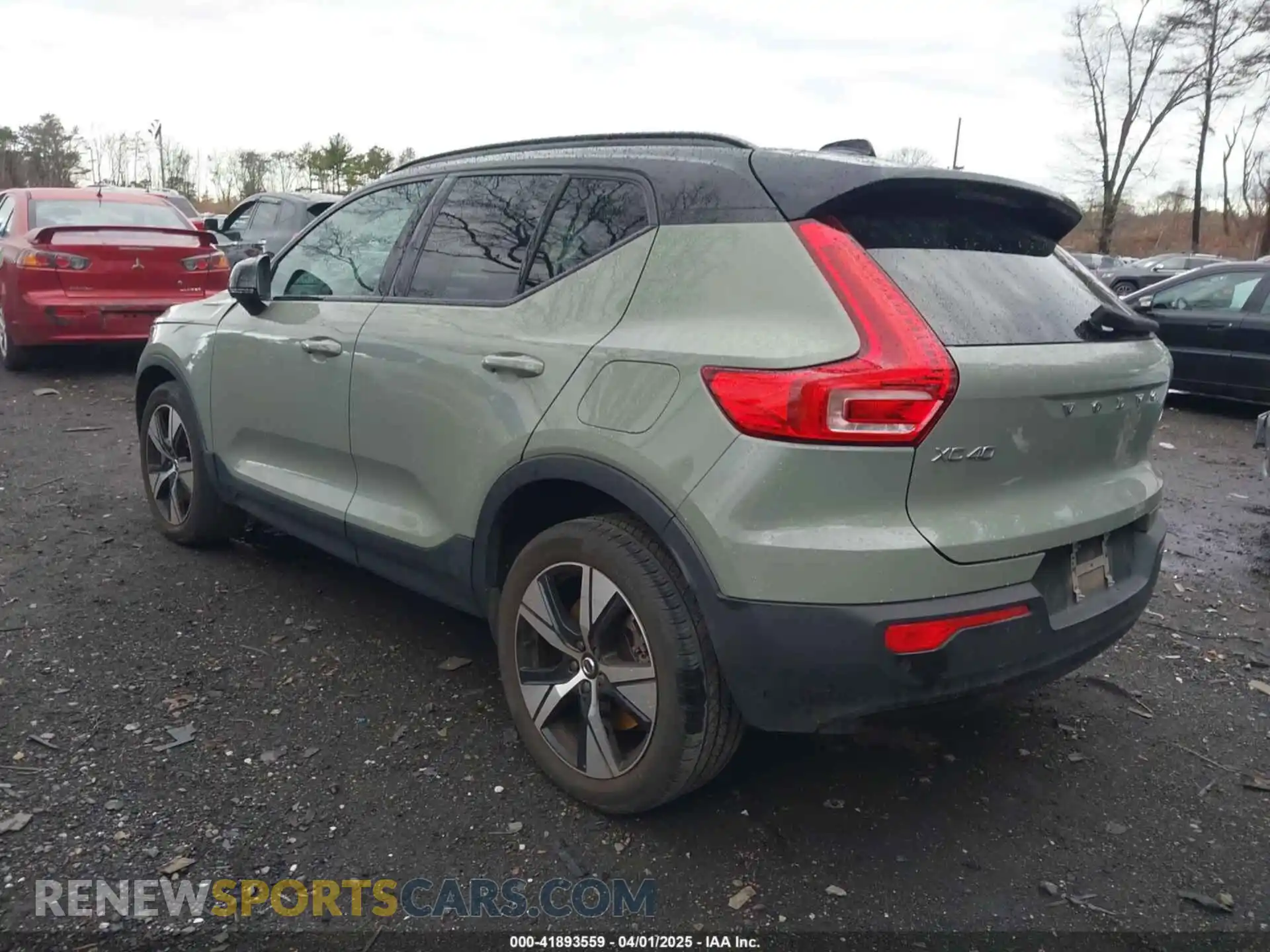3 fotografías del automóvil dañado YV4ED3UR4M2525316 VOLVO XC40 RECHARGE PURE ELECTRIC 2021