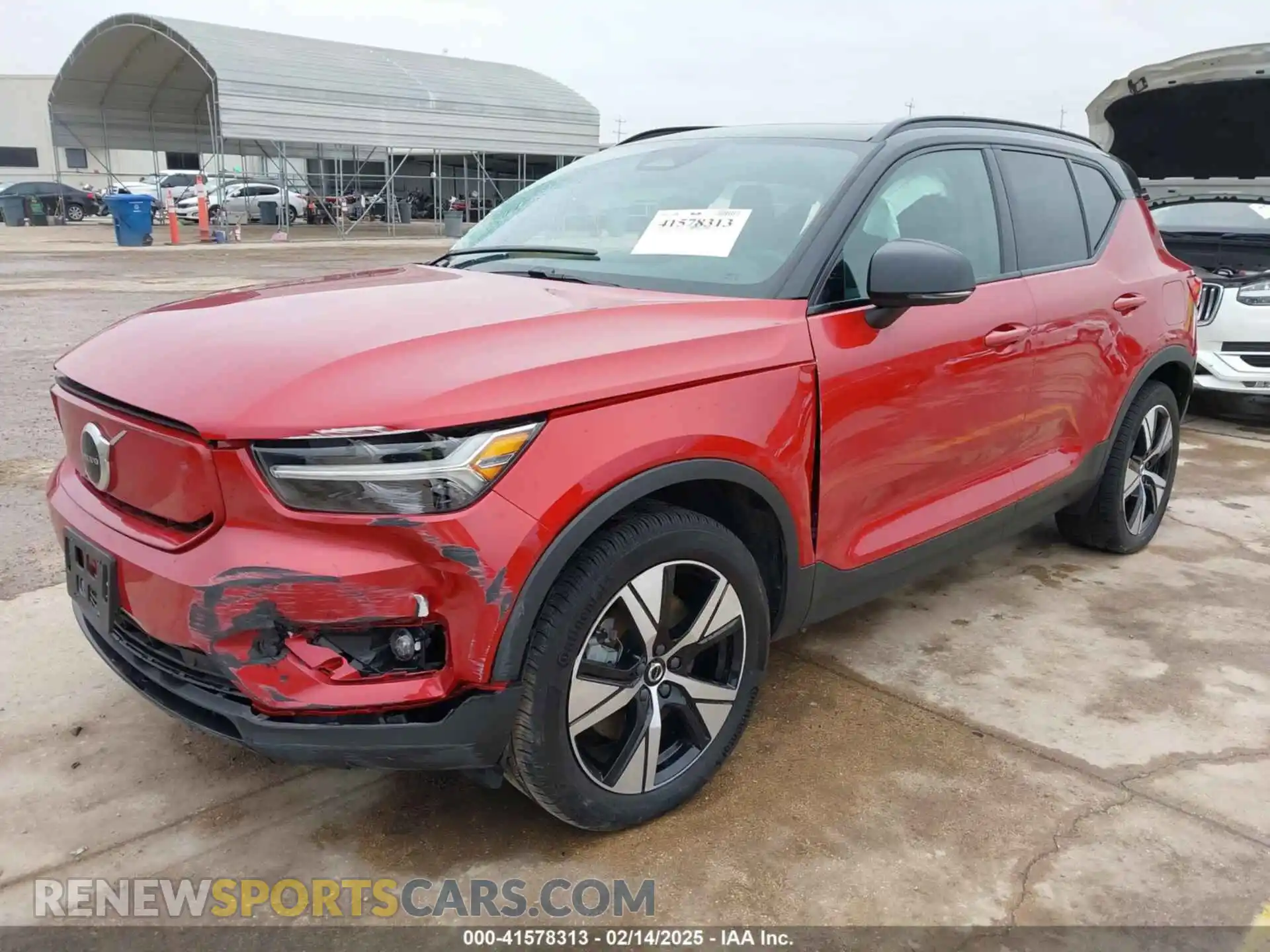 2 fotografías del automóvil dañado YV4ED3UR7M2564563 VOLVO XC40 RECHARGE PURE ELECTRIC 2021