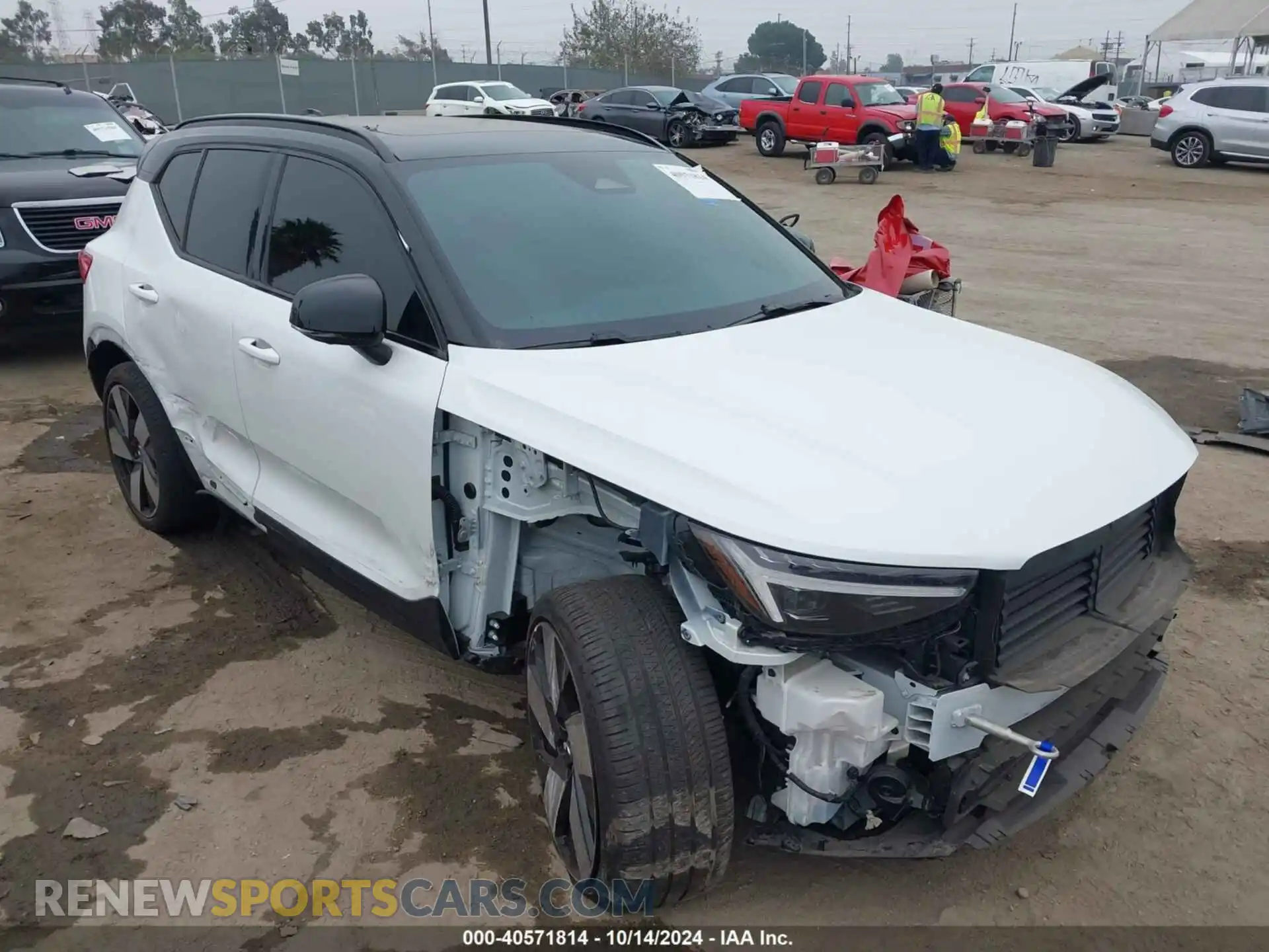 1 fotografías del automóvil dañado YV4ED3UM6P2091165 VOLVO XC40 RECHARGE PURE ELECTRIC 2023