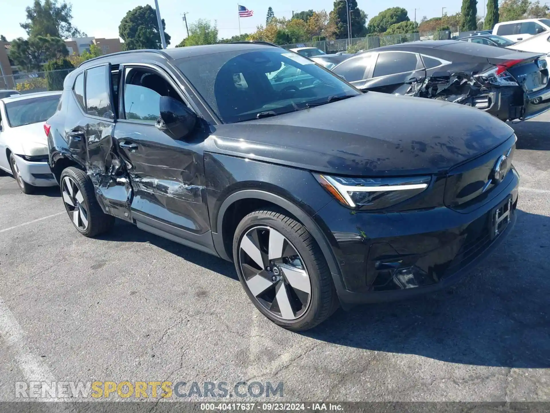 1 fotografías del automóvil dañado YV4ED3UM7P2951381 VOLVO XC40 RECHARGE PURE ELECTRIC 2023