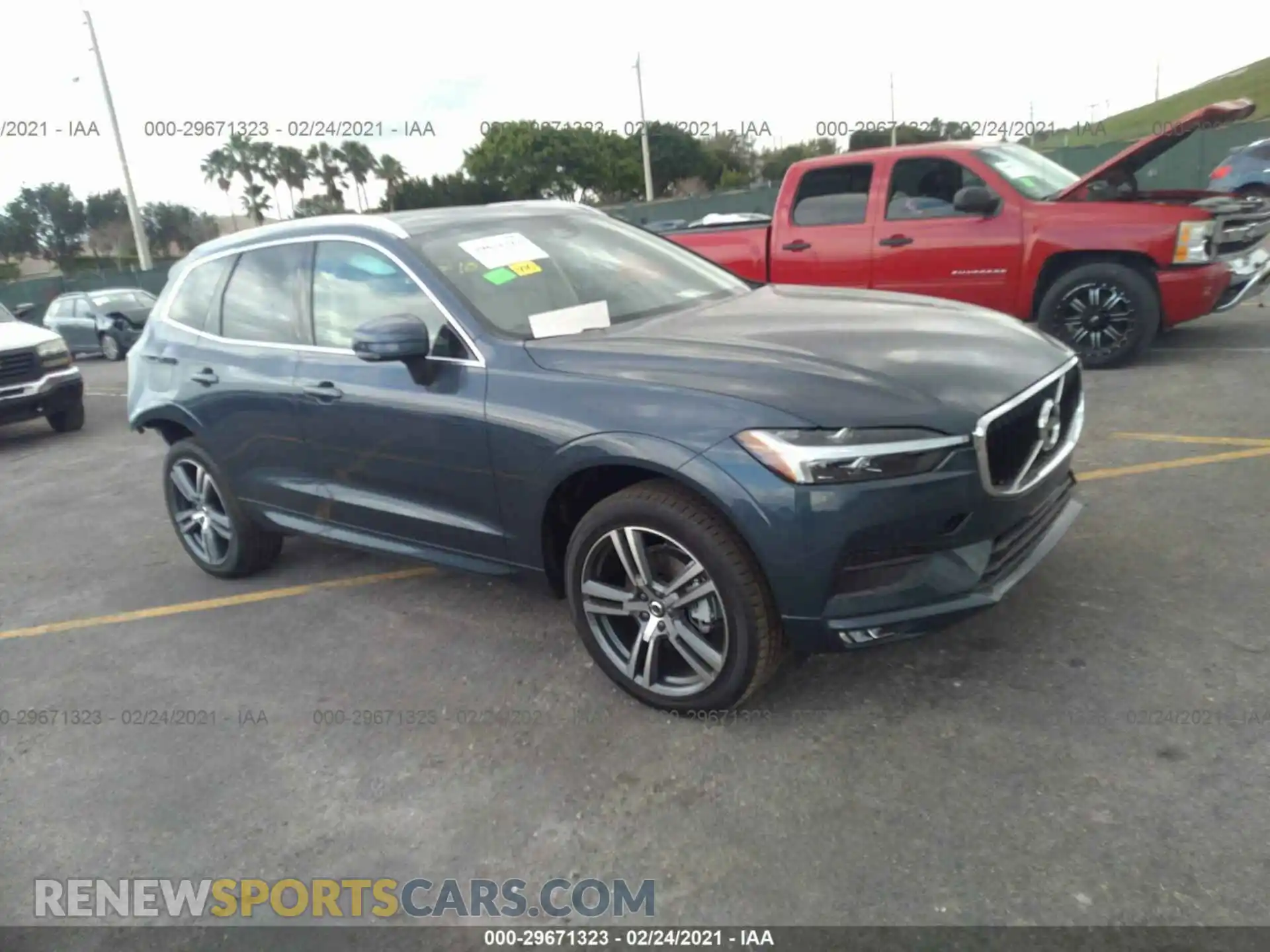 1 Photograph of a damaged car YV4102DK2M1783394 VOLVO XC60 2021