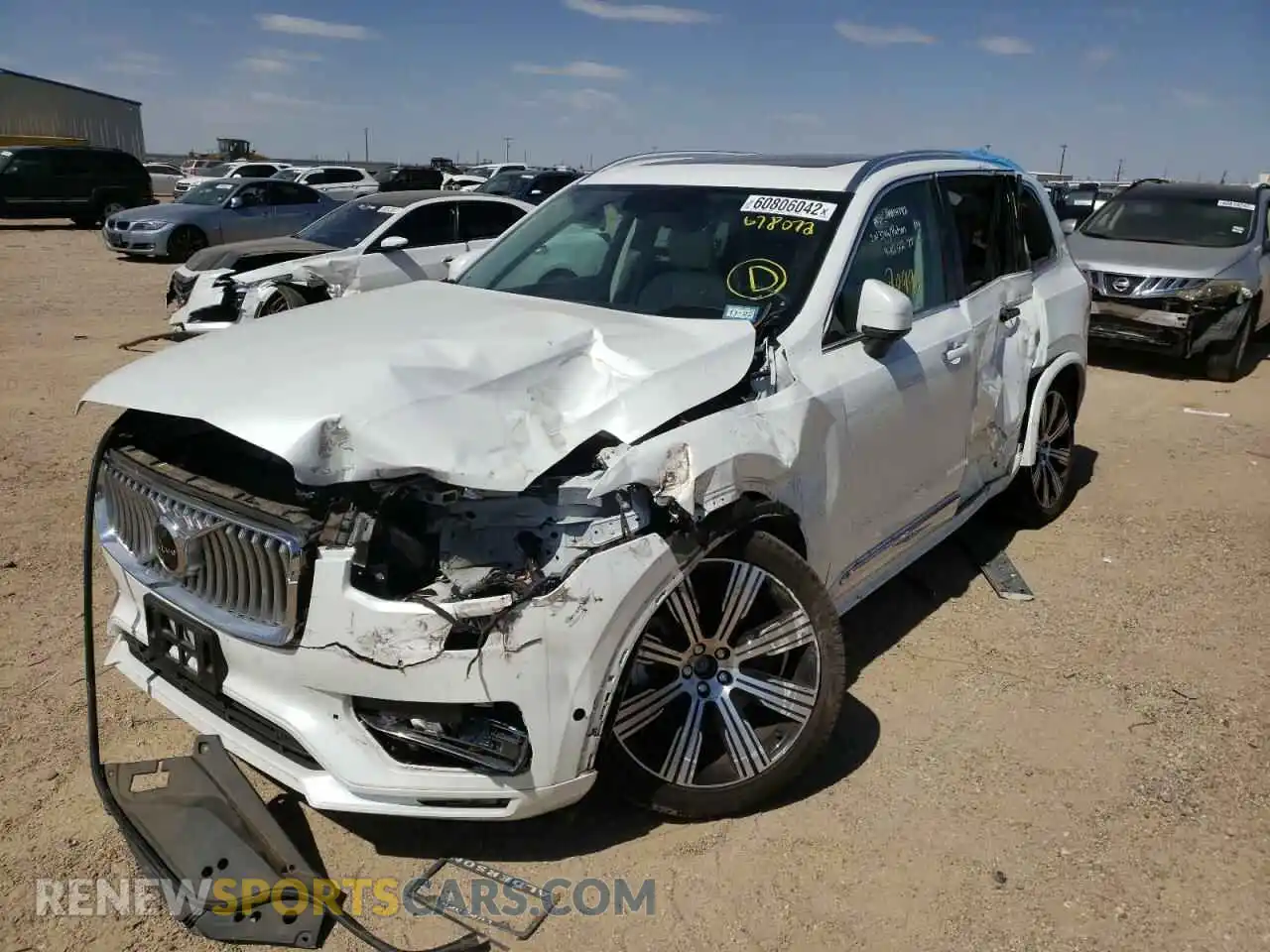 2 Photograph of a damaged car YV4A22PL5M1678072 VOLVO XC90 2021