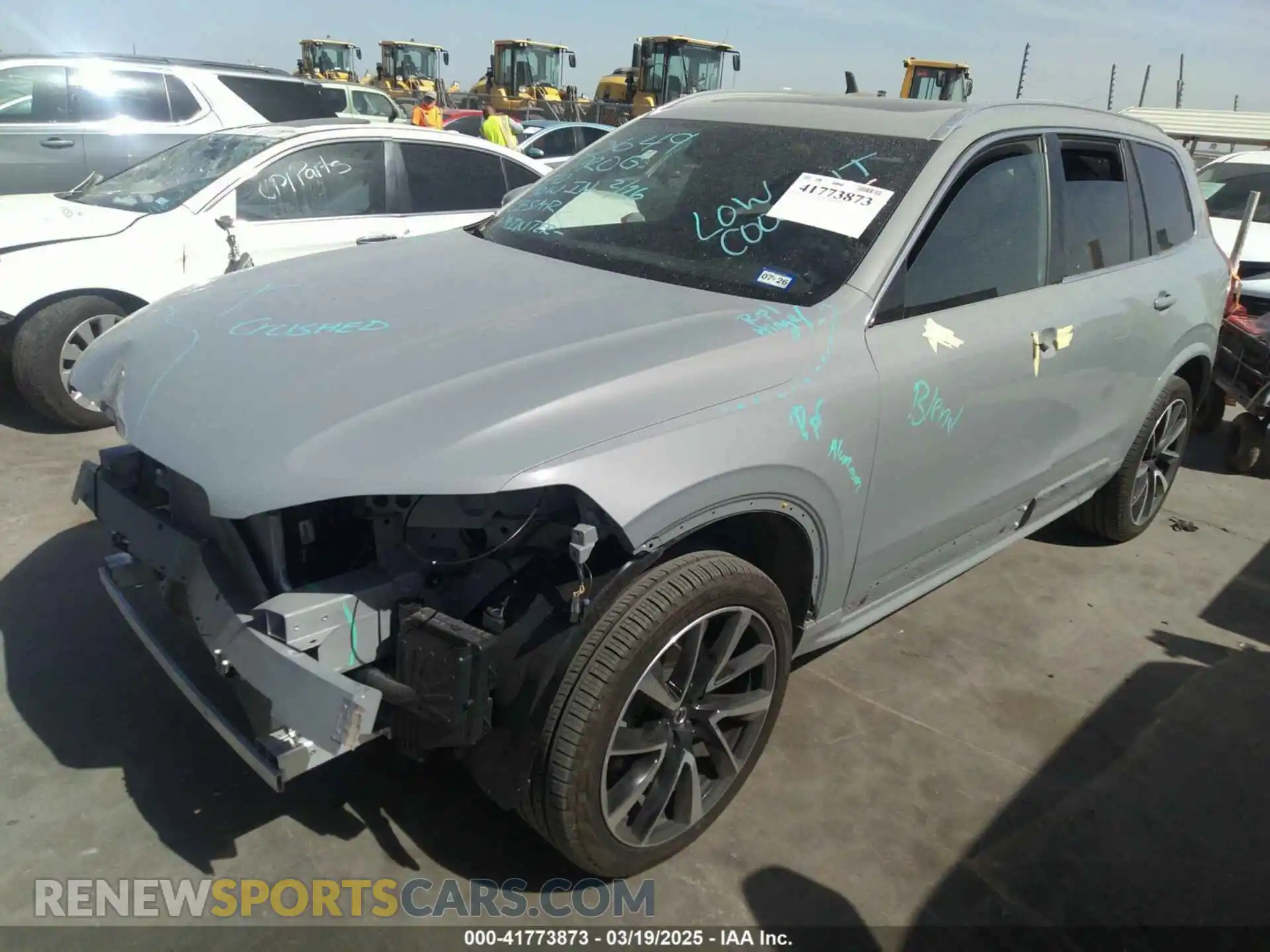 2 Photograph of a damaged car YV4062PEXR1234128 VOLVO XC90 2024