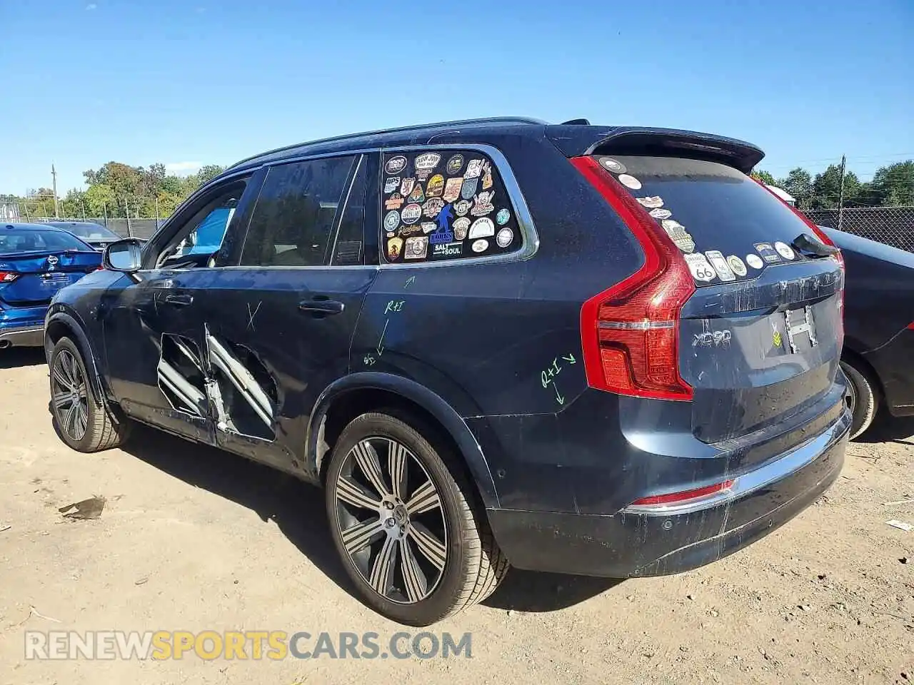 2 Photograph of a damaged car YV4062PF3R1159345 VOLVO XC90 2024