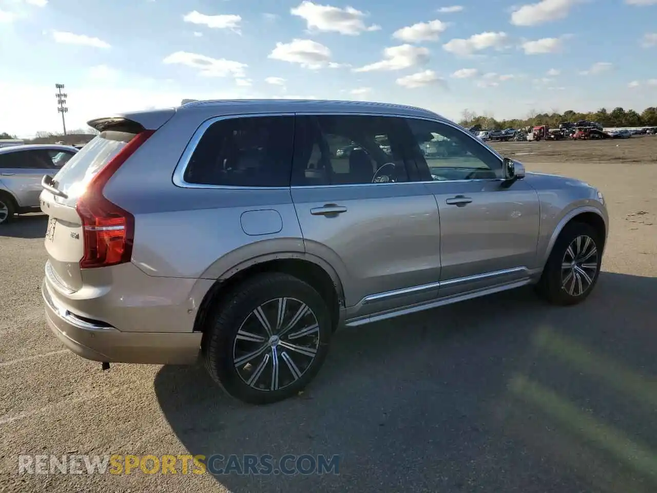 3 fotografías del automóvil dañado YV4062PN0P1998759 VOLVO XC90 PLUS 2023